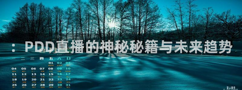 so米nba体育直播：：PDD直播的神秘秘籍与未来趋势